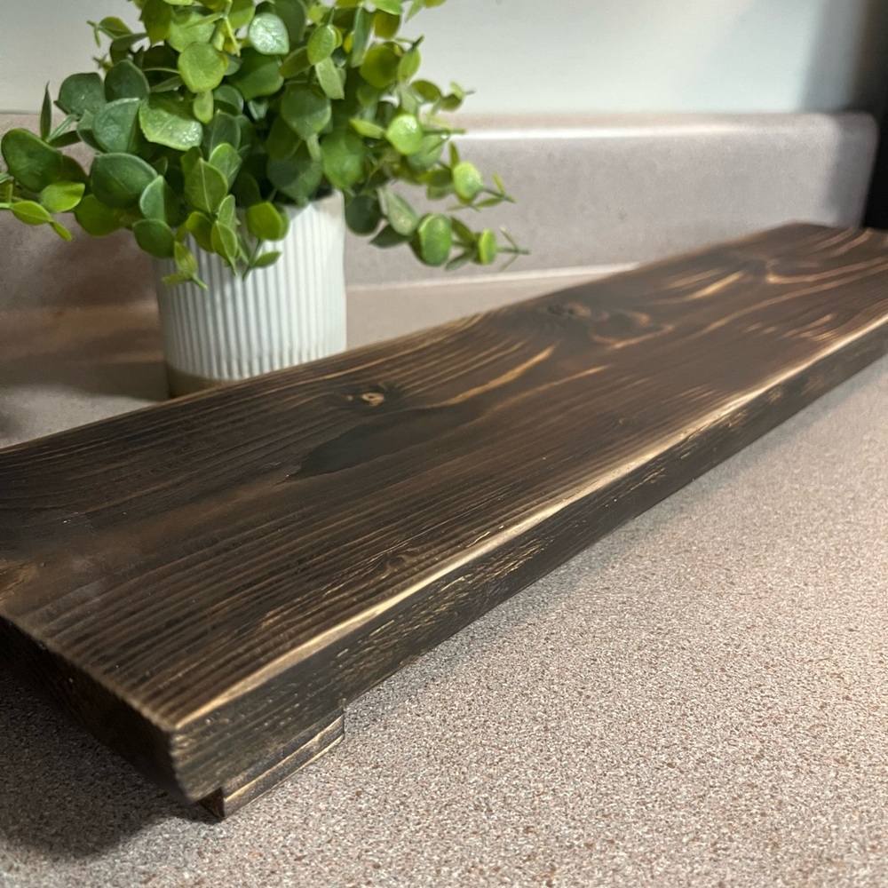 Rustic Wooden Raised Tray-Wood Pedestal -Trivet Riser Handcrafted Home Decor